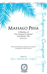 Mahalo Piha SATB choral sheet music cover